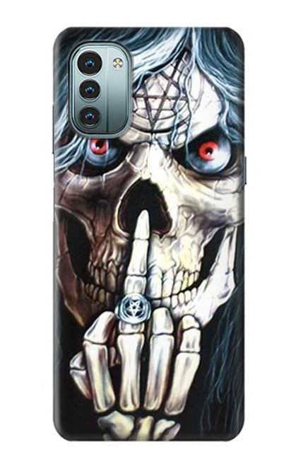 S0222 Skull Pentagram Funda Carcasa Case para Nokia G11, G21