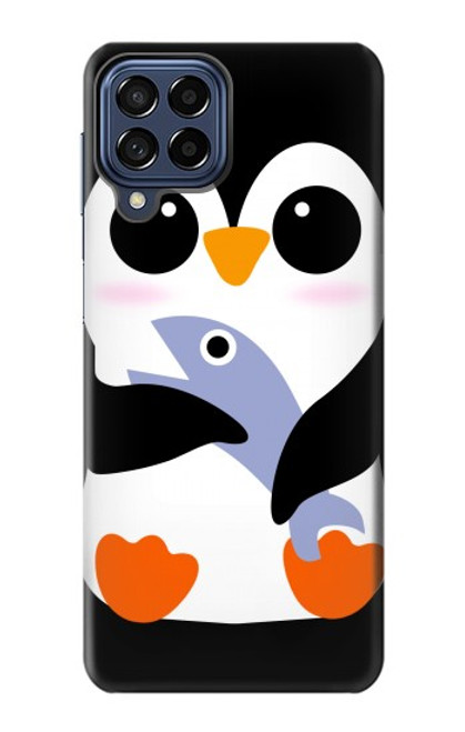 S2631 Cute Baby Penguin Funda Carcasa Case para Samsung Galaxy M53