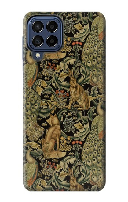 S3661 William Morris Forest Velvet Funda Carcasa Case para Samsung Galaxy M53