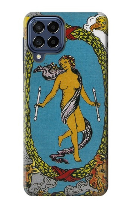 S3746 Tarot Card The World Funda Carcasa Case para Samsung Galaxy M53