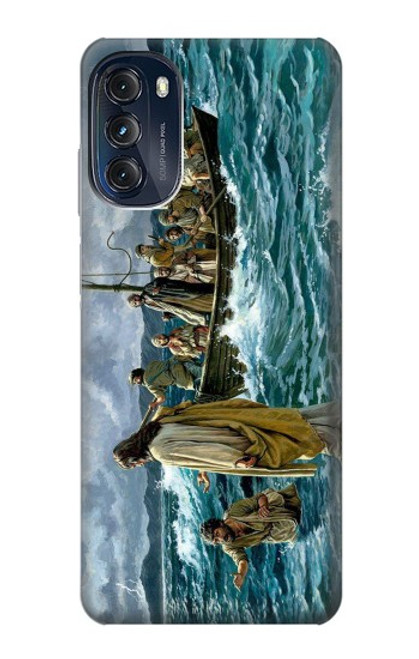 S1722 Jesus Walk on The Sea Funda Carcasa Case para Motorola Moto G (2022)