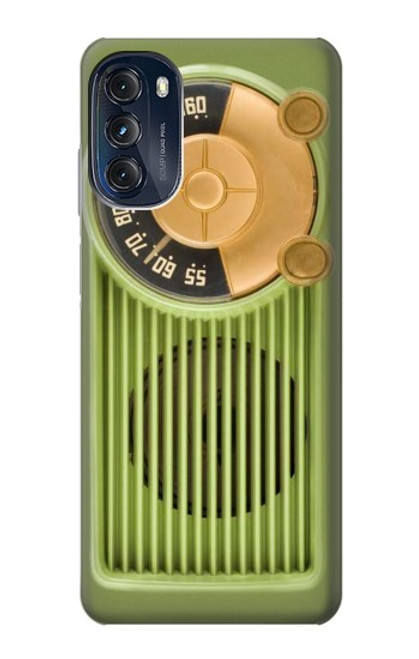S2656 Vintage Bakelite Radio Green Funda Carcasa Case para Motorola Moto G (2022)