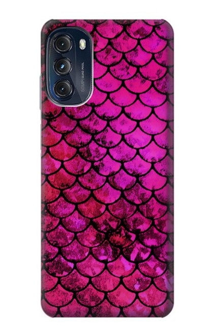 S3051 Pink Mermaid Fish Scale Funda Carcasa Case para Motorola Moto G (2022)