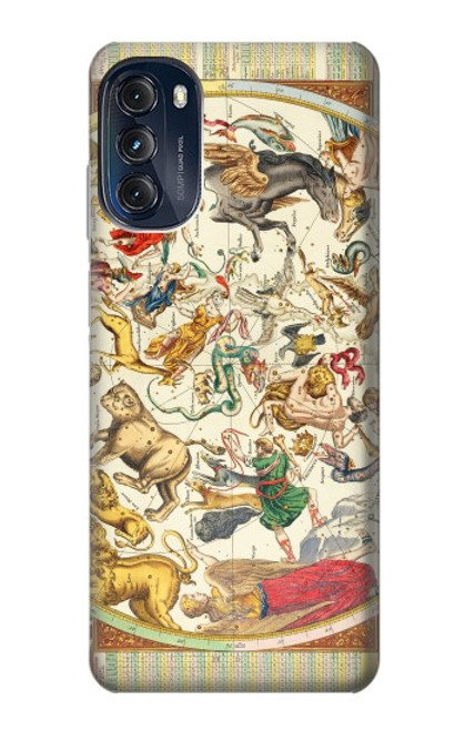 S3145 Antique Constellation Star Sky Map Funda Carcasa Case para Motorola Moto G (2022)