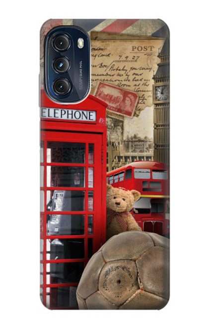 S3856 Vintage London British Funda Carcasa Case para Motorola Moto G (2022)