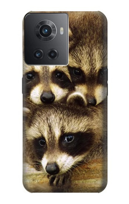 S0977 Baby Raccoons Funda Carcasa Case para OnePlus Ace