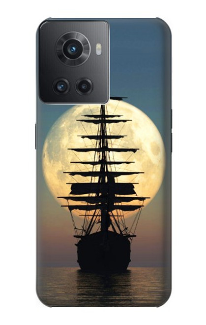 S2897 Pirate Ship Moon Night Funda Carcasa Case para OnePlus Ace