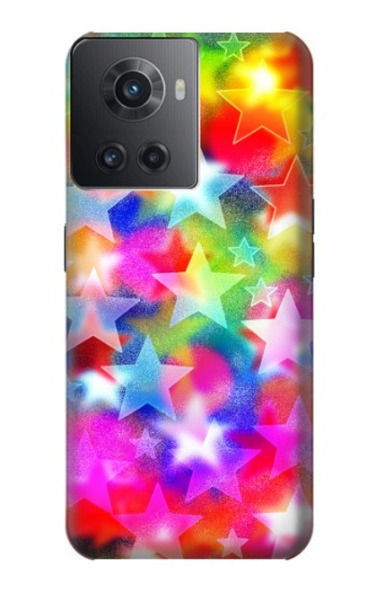 S3292 Colourful Disco Star Funda Carcasa Case para OnePlus Ace