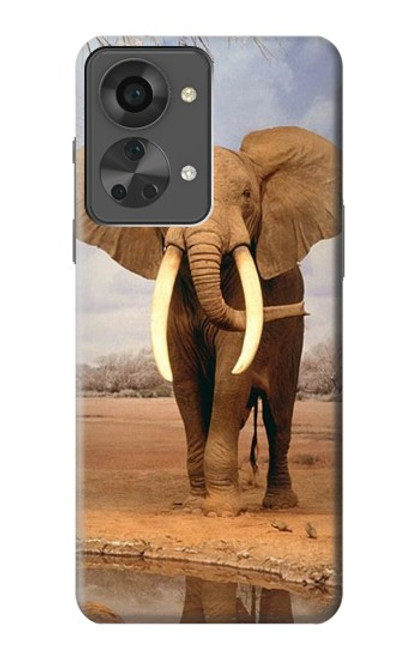 S0310 African Elephant Funda Carcasa Case para OnePlus Nord 2T