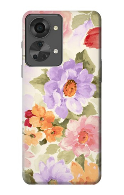 S3035 Sweet Flower Painting Funda Carcasa Case para OnePlus Nord 2T