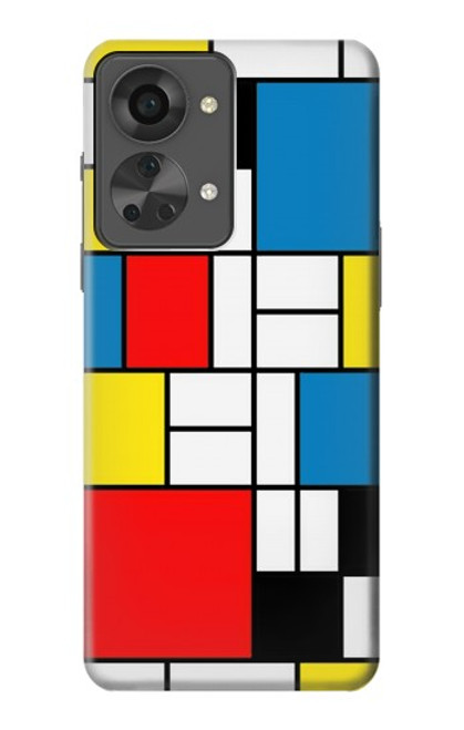 S3814 Piet Mondrian Line Art Composition Funda Carcasa Case para OnePlus Nord 2T