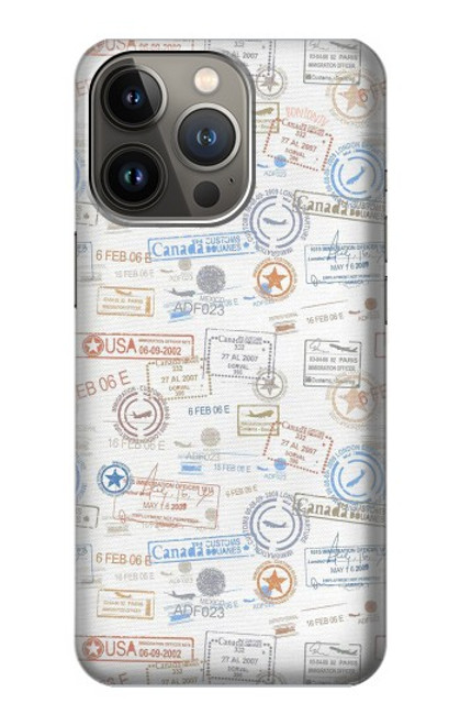 S3903 Travel Stamps Funda Carcasa Case para iPhone 13 Pro