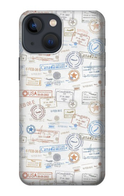 S3903 Travel Stamps Funda Carcasa Case para iPhone 13 mini