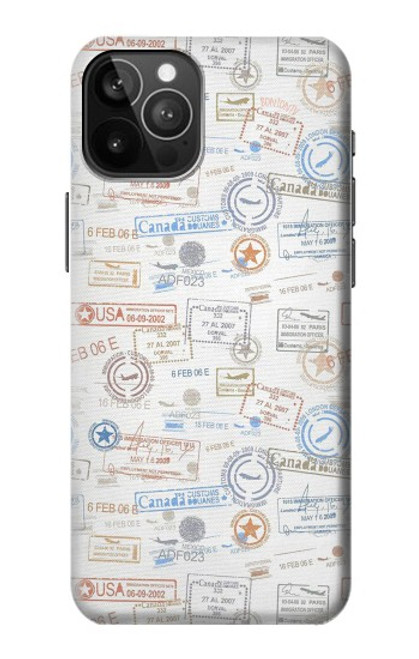 S3903 Travel Stamps Funda Carcasa Case para iPhone 12 Pro Max