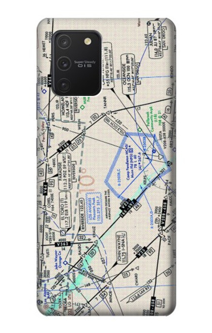 S3882 Flying Enroute Chart Funda Carcasa Case para Samsung Galaxy S10 Lite