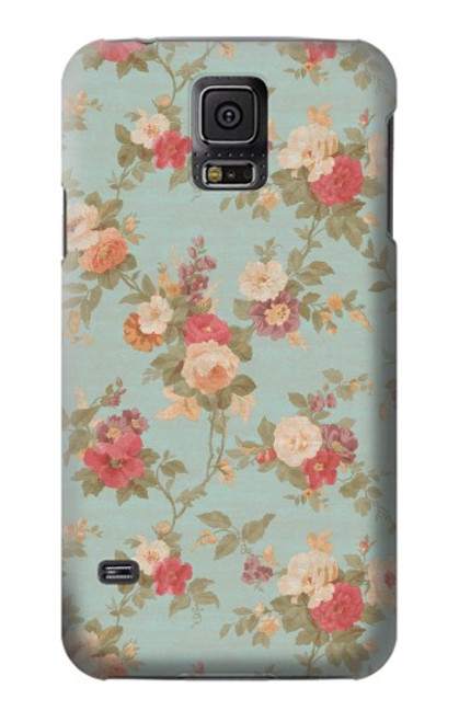 S3910 Vintage Rose Funda Carcasa Case para Samsung Galaxy S5