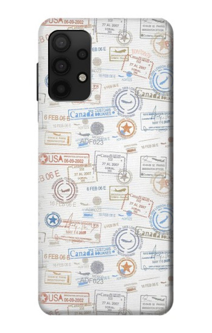 S3903 Travel Stamps Funda Carcasa Case para Samsung Galaxy A32 4G