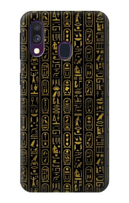 S3869 Ancient Egyptian Hieroglyphic Funda Carcasa Case para Samsung Galaxy A40