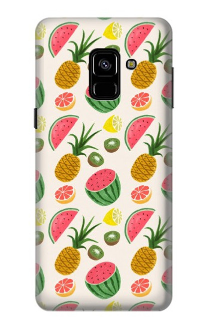 S3883 Fruit Pattern Funda Carcasa Case para Samsung Galaxy A8 (2018)