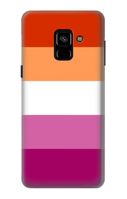 S3887 Lesbian Pride Flag Funda Carcasa Case para Samsung Galaxy A8 (2018)