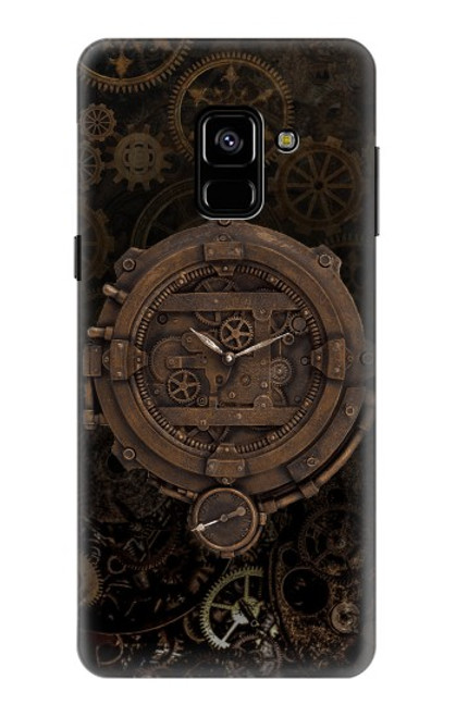 S3902 Steampunk Clock Gear Funda Carcasa Case para Samsung Galaxy A8 (2018)