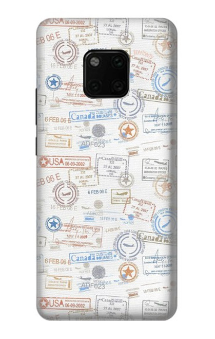 S3903 Travel Stamps Funda Carcasa Case para Huawei Mate 20 Pro