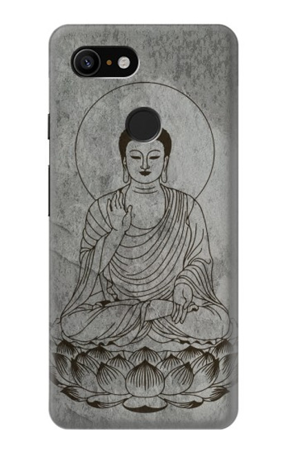 S3873 Buddha Line Art Funda Carcasa Case para Google Pixel 3