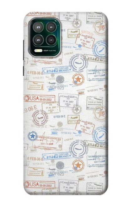 S3903 Travel Stamps Funda Carcasa Case para Motorola Moto G Stylus 5G