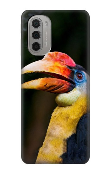 S3876 Colorful Hornbill Funda Carcasa Case para Motorola Moto G51 5G