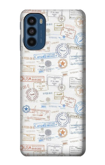 S3903 Travel Stamps Funda Carcasa Case para Motorola Moto G41