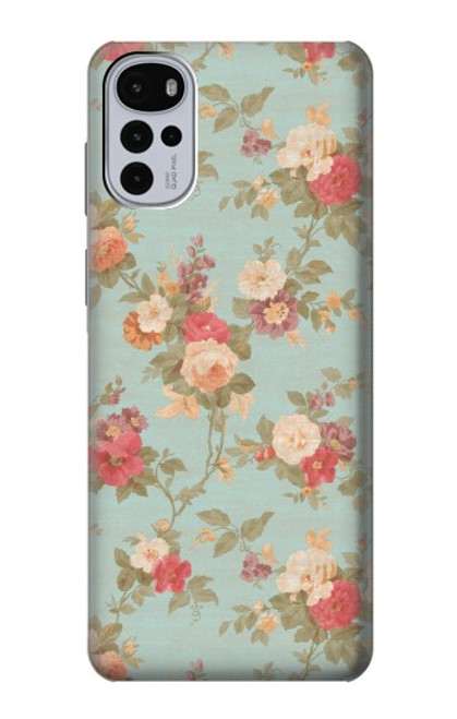 S3910 Vintage Rose Funda Carcasa Case para Motorola Moto G22