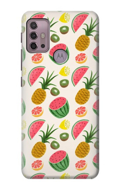 S3883 Fruit Pattern Funda Carcasa Case para Motorola Moto G30, G20, G10