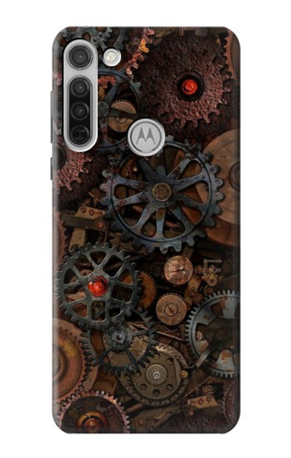 S3884 Steampunk Mechanical Gears Funda Carcasa Case para Motorola Moto G8