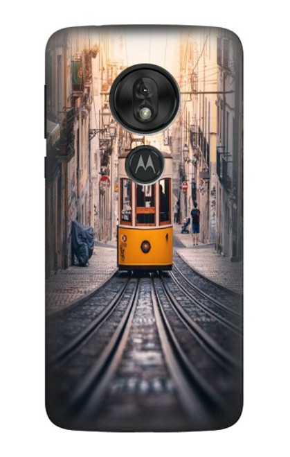 S3867 Trams in Lisbon Funda Carcasa Case para Motorola Moto G7 Play