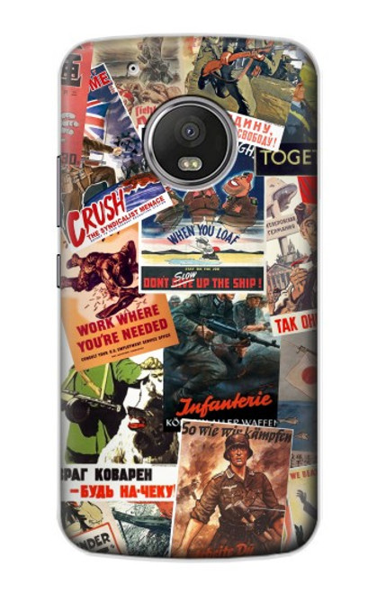 S3905 Vintage Army Poster Funda Carcasa Case para Motorola Moto G5 Plus