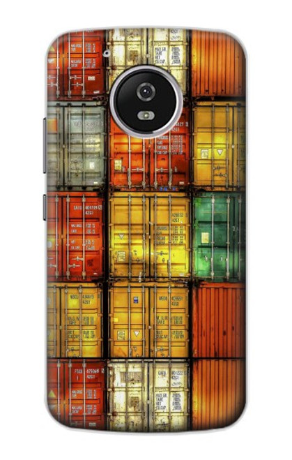 S3861 Colorful Container Block Funda Carcasa Case para Motorola Moto G5