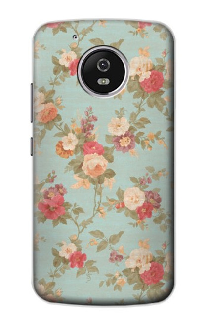 S3910 Vintage Rose Funda Carcasa Case para Motorola Moto G5