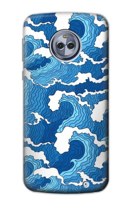 S3901 Aesthetic Storm Ocean Waves Funda Carcasa Case para Motorola Moto X4