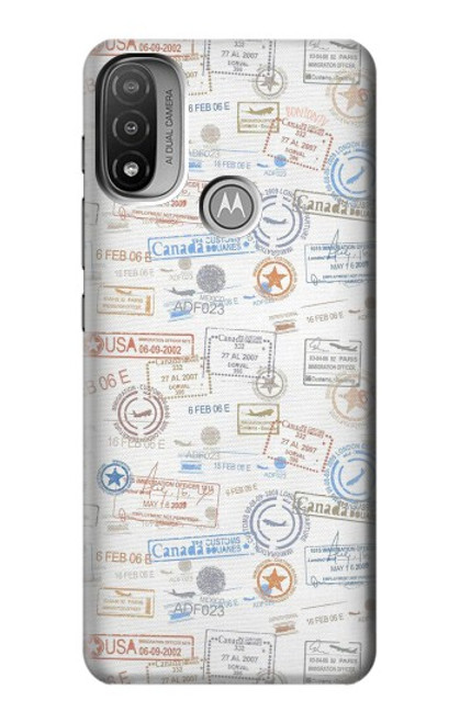 S3903 Travel Stamps Funda Carcasa Case para Motorola Moto E20,E30,E40