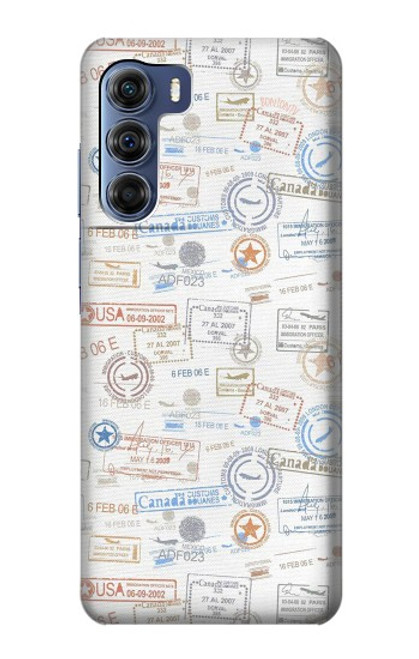 S3903 Travel Stamps Funda Carcasa Case para Motorola Edge S30