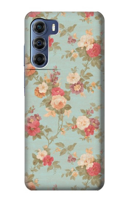 S3910 Vintage Rose Funda Carcasa Case para Motorola Edge S30