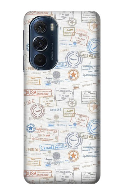 S3903 Travel Stamps Funda Carcasa Case para Motorola Edge X30