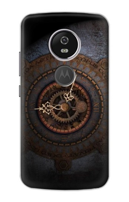 S3908 Vintage Clock Funda Carcasa Case para Motorola Moto E5 Plus