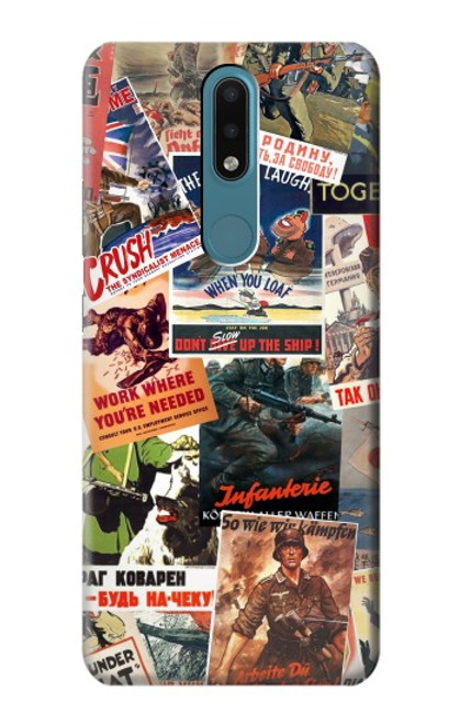 S3905 Vintage Army Poster Funda Carcasa Case para Nokia 2.4