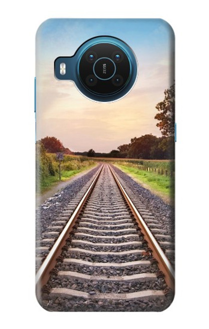 S3866 Railway Straight Train Track Funda Carcasa Case para Nokia X20