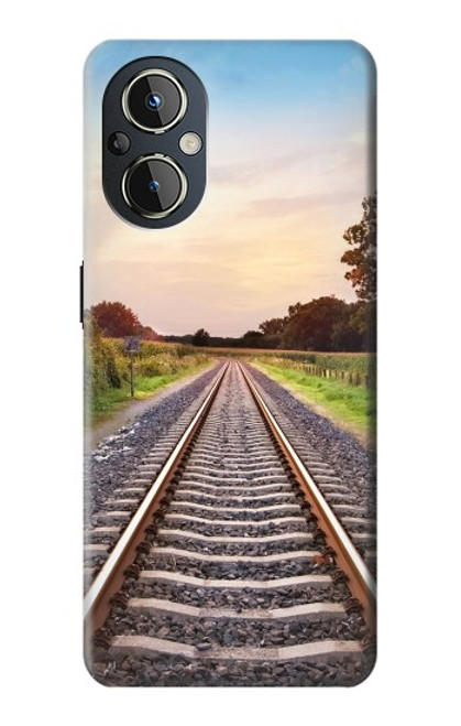 S3866 Railway Straight Train Track Funda Carcasa Case para OnePlus Nord N20 5G