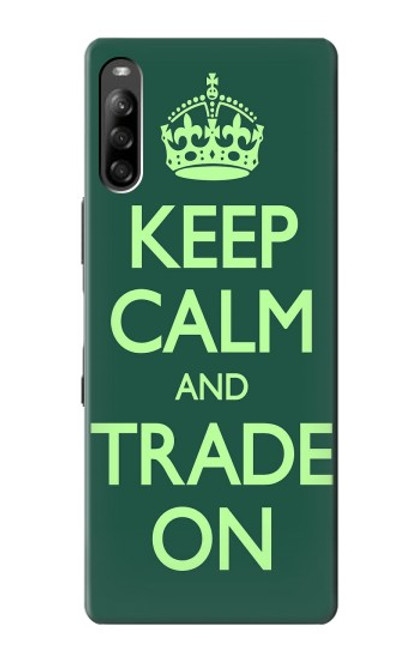 S3862 Keep Calm and Trade On Funda Carcasa Case para Sony Xperia L4