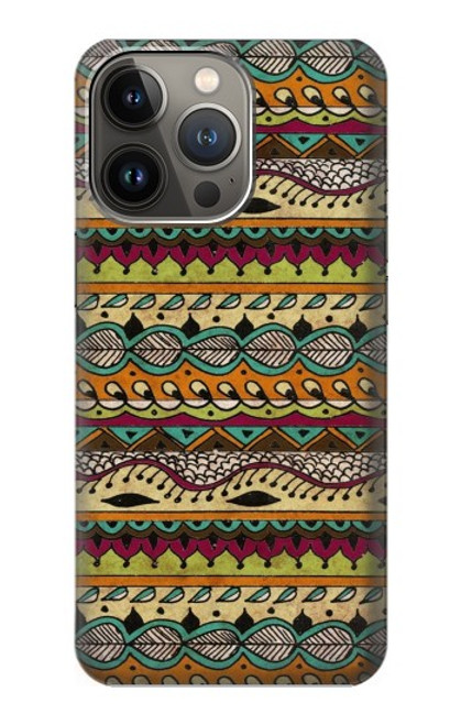 S2860 Aztec Boho Hippie Pattern Funda Carcasa Case para iPhone 14 Pro