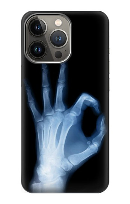 S3239 X-Ray Hand Sign OK Funda Carcasa Case para iPhone 14 Pro