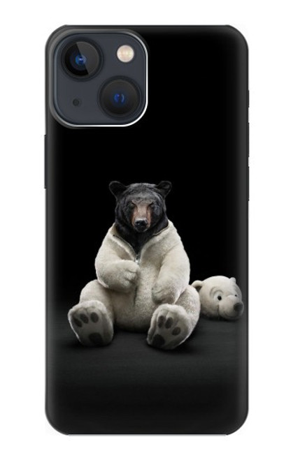 S0878 Black Bear Funda Carcasa Case para iPhone 14 Plus